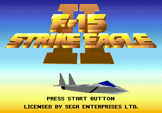 F-15 Strike Eagle II (USA) Title Screen